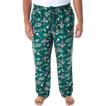 Mens Dr Seuss Don't be a Grinch PJ Pants Size Large (36-38) ~ Green
