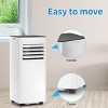 Kismile 10000 ASHRAE BTU/6000 BTU DOE 115-Volt Vented Medium Room Portable Air Conditioner Remote Included - 3 of 3