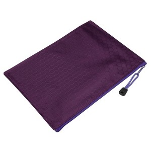 Unique Bargains Waterproof Cloth Zipper Home Office Travel File Bags 10 Pcs - 1 of 4