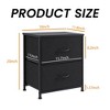 FURNIinspire Vanity Tables Versatile Dresser Chest of Drawers, for Space-SavingStorage in Bedrooms and Living Areas, Black, 17.7"*11.8"*20" - 3 of 4