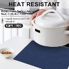 Aoibox Cloth Placemats Set of 6, Cotton Linen Blend Machine Washable Durable Table Mats, Heat Resistant Wrinkle Free for Dining Table, Easy to Clean - 2 of 4
