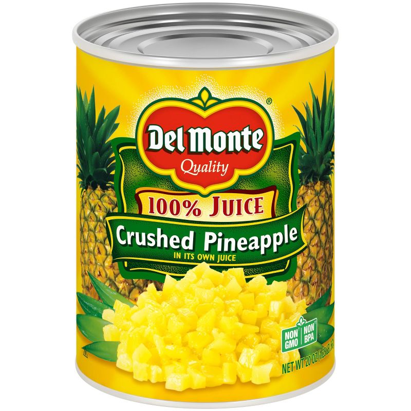 Del Monte Crushed Pineapple in 100% Juice 20oz, 1 of 5