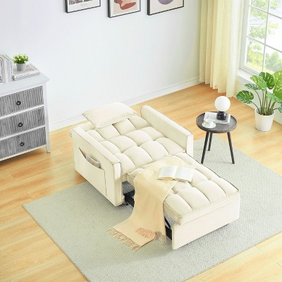 Sofa bed chair 3 in 1 convertible, recliner, single recliner