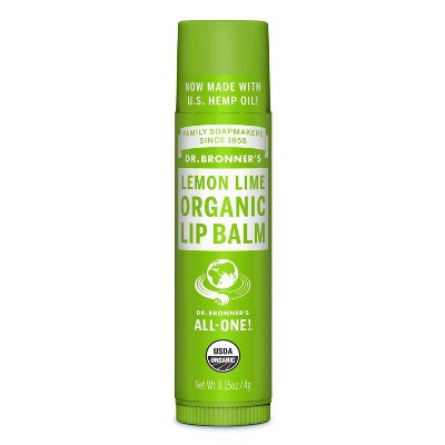 Dr. Bronner's Organic Lip Balm - Lemon Lime - 0.15oz