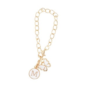 Unique Bargains Butterfly Heart Cup Chain Charm Water Cup Pendant 1 Pc - 1 of 4
