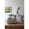Rustic Spring Rabbits – Set of 2 Metal Figurines 29 Inch Home Decor by Kalalou - 4 of 4