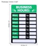 Unique Bargains Changeable Self-Adhesive Waterproof Store Shop Business Hour Sign 2 Pcs - 2 of 4