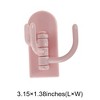 Unique Bargains Utility 3-Hook Adhesive 3.15"x1.38" 5 Pcs - 3 of 4