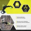 Brush Grubber Single Person Large Manual Weeder with 5 Gripping Teeth and Spring Loaded Jaws Brush Up To 8 Inch Diameter, Black/Green - 3 of 4