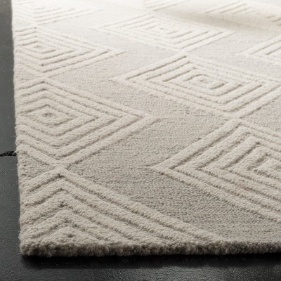Ivory Floral Elegance Hand-Tufted Wool Area Rug, 8' x 10'
