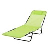 NicBex Folding  Patio Chaise Lounge Chair with Reclining Back, Breathable Mesh Seat & Headrest, for Patio, Beach, Yard - 2 of 4