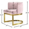 Meridian Furniture,Gianna Velvet Dining Chair - 4 of 4