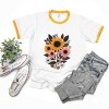 Simply Sage Market Sunflower Garden Ringer Tee - 3 of 4