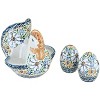 Blue Rose Polish Pottery SP04 Galia Hen Salt & Pepper Shakers - 2 of 3