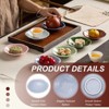Unique Bargains Ceramic Decorative Water Pattern Mini Candy Serving Platter 4.25" - 3 of 4