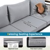 4-Piece Outdoor Sectional Sofa Set, 5-Person Patio Conversation Set with Cushions & Coffee Table - ModernLuxe - 4 of 4