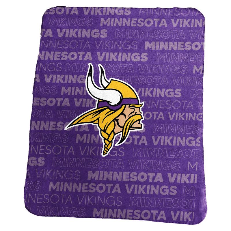 NFL Minnesota Vikings Classic Fleece Throw Blanket, 1 of 2