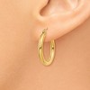 Black Bow Jewelry 2.5mm, 14k Yellow Gold Classic Round Hoop Earrings, 20mm (3/4 Inch) - 3 of 4