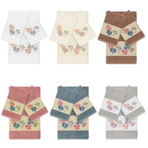 Linum Home Textiles 100% Turkish Cotton CAROLINE Embellished Towel Set - 1 of 4