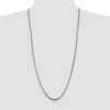Black Bow Jewelry 3.5mm Sterling Silver, Diamond Cut Solid Rope Chain Necklace - 2 of 4