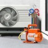 VEVOR Vacuum Pump, 5 CFM, HVAC Single Stage Rotary Vane Vacuum Pump, for R134a R22 R410a Systems, Auto AC Vacuum Pump Kit with Oil Bottle, Orange - 2 of 4