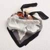 Anna-Kaci Women's Large Floral Print Square Ring Scarf with Soft Silky Fabric Lightweight Versatile Fashion Accessory - 4 of 4