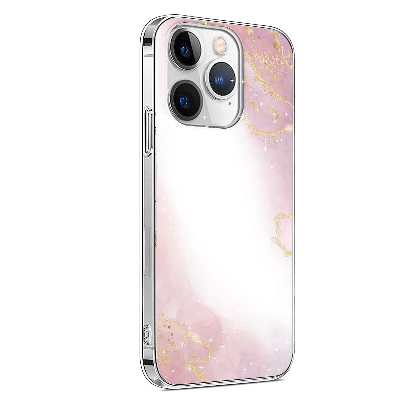 SaharaCase MagSafe Phone Case for iPhone 15 Pro Shock Absorbing Pink Marble (CP00464), 1 of 7