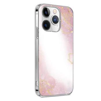 SaharaCase MagSafe Phone Case for iPhone 15 Pro Shock Absorbing Pink Marble (CP00464)