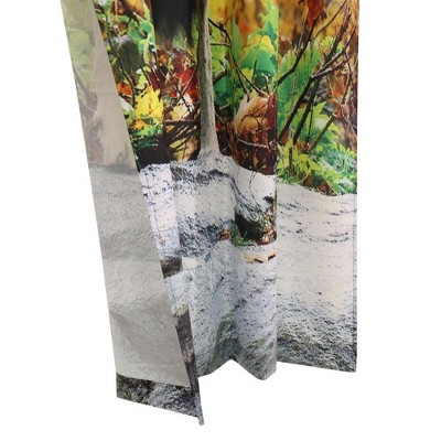 Mighty Wolves Multicolor Polyester Light-Filtering Curtain Panels