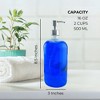 Cornucopia Brands 16oz Glass Bottles w/Stainless Steel Pumps; Soap Dispenser for Aromatherapy, Lotions, Liquid Soaps - 3 of 4