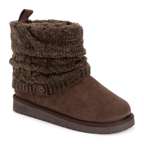 Essentials By Muk Luks Women's Laurel Boots - Brown Java, 7 : Target