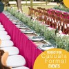 Crown Display 6 pack Disposable Plastic Tableskirts - 29" x 14 Ft ruffled Table Skirt with Adhesive Strip - 6 Count - 3 of 4