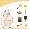 Water-Resistant Tennis Sling Bag, Crossbody Backpack for Women & Girls, Compact Carry - 2 of 4