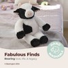 Bearington Cowlin The Cow Plush Toy: 15" Tall Friendly Stuffed Farm Animal, Black & White with Velour Faux-Fur - 2 of 4