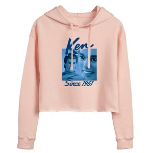 Women's - Barbie - Ken Since 1961 Cropped Graphic Hoodie - 1 of 2