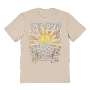 Janis Joplin Men's Janis Sunbeams Short Sleeve Graphic Cotton T-Shirt - 1 of 1