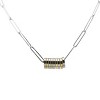 Slate by Rebl  Disc & Paperclip Chain Necklace  Stainless Steel - 3 of 3