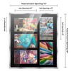 PosterPalooza | Stainless Steel Silver Wood Finish Collage Frame - Black Mat, 20 Frame Sizes, UV Acrylic - 2 of 4
