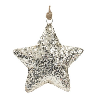 Melrose Mosaic Metal Star Ornament (Set of 4)