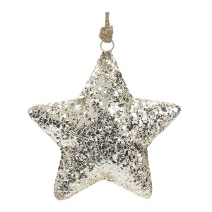 Melrose Mosaic Metal Star Ornament (Set of 4) - 1 of 3