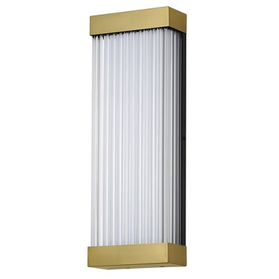 ET2 Lighting Acropolis 1 - Light Wall Light in  Natural Aged Brass
