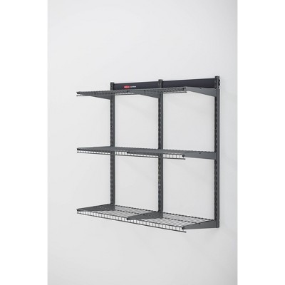 Rubbermaid 36" FastTrack Garage Storage All-in-One Rail Shelving Kit