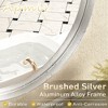Apmir Round High Quality Aluminum Alloy Framed French Cleat Mounted Wall Decor Bathroom Vanity Mirror in matte black with 5-Year Warranty - 2 of 4