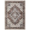 Area Rugs for Living Room Bedroom Washable Vintage Distressed Print Pattern Medallion Carpet Non-Slip Low Pile Rug - 3 of 4