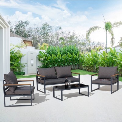 4pc Outdoor Aluminum Sofa Set - Nuu Garden