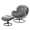 NicBex Accent Chair with Ottoman,TV Chair with Metal Frame,Chair and Ottoman Sets for Bedroom,Reading Room,Office - 3 of 4