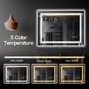 GlasFlength Decorative Wall Mirrors Rectangular Small Mirror Wall Art Wall Mirror Bathroom Mirrors for Over Sink Living Room, White, 24"*32"*32" - 4 of 4