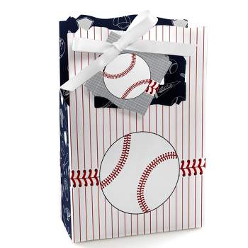 Big Dot of Happiness Batter Up - Baseball - Baby Shower or Birthday Party Favor Boxes - Set of 12