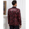 Men Shiny Sequin Blazer Clothing Fashion One Button Tuxedo Jacket for Party,Show,Banquet,Prom - 2 of 3