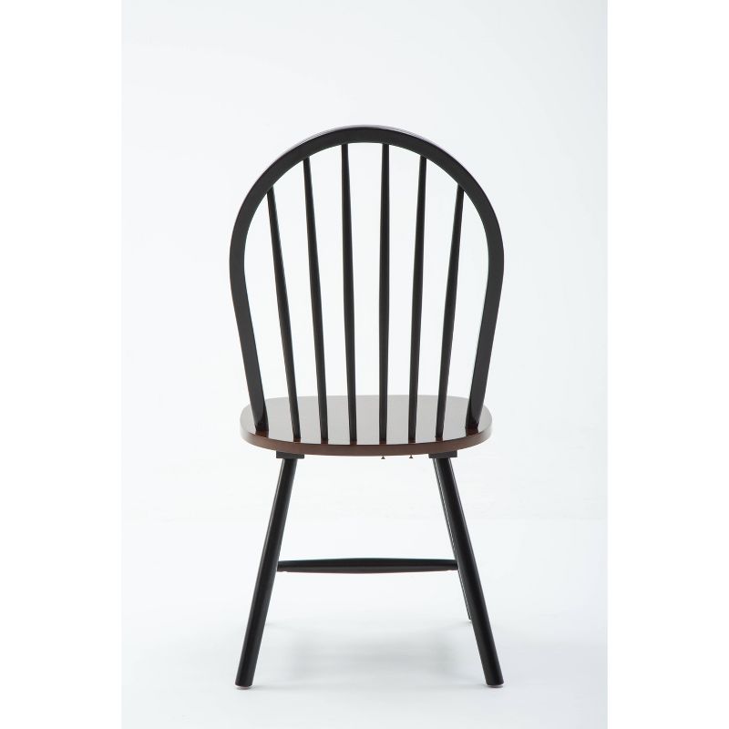 Set of 2 Windsor Dining Chair Wood/Black/Cherry - Boraam, 5 of 13